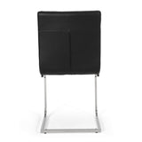 Vess Modern Faux Leather Waffle Stitch Dining Chairs (Set of 2) by Christopher Knight Home