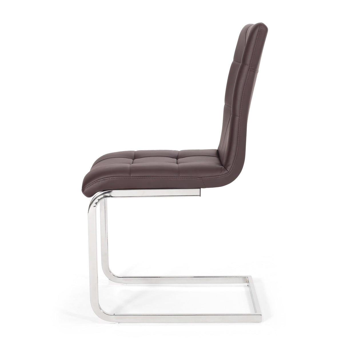 Vess Modern Faux Leather Waffle Stitch Dining Chairs (Set of 2) by Christopher Knight Home