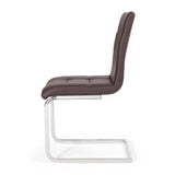 Vess Modern Faux Leather Waffle Stitch Dining Chairs (Set of 2) by Christopher Knight Home