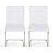 Vess Modern Faux Leather Waffle Stitch Dining Chairs (Set of 2) by Christopher Knight Home