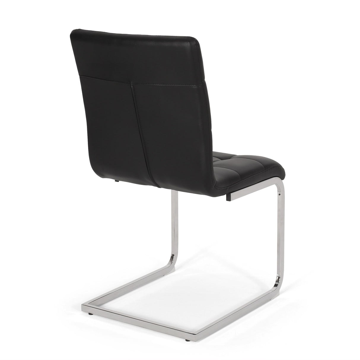 Vess Modern Faux Leather Waffle Stitch Dining Chairs (Set of 2) by Christopher Knight Home