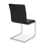 Vess Modern Faux Leather Waffle Stitch Dining Chairs (Set of 2) by Christopher Knight Home
