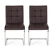 Vess Modern Faux Leather Waffle Stitch Dining Chairs (Set of 2) by Christopher Knight Home