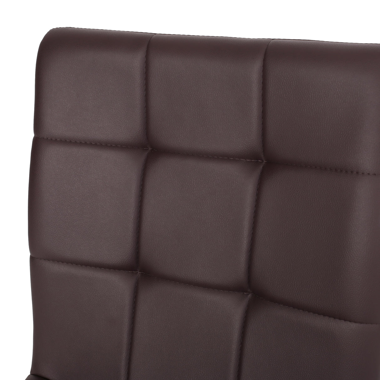 Vess Modern Faux Leather Waffle Stitch Dining Chairs (Set of 2) by Christopher Knight Home