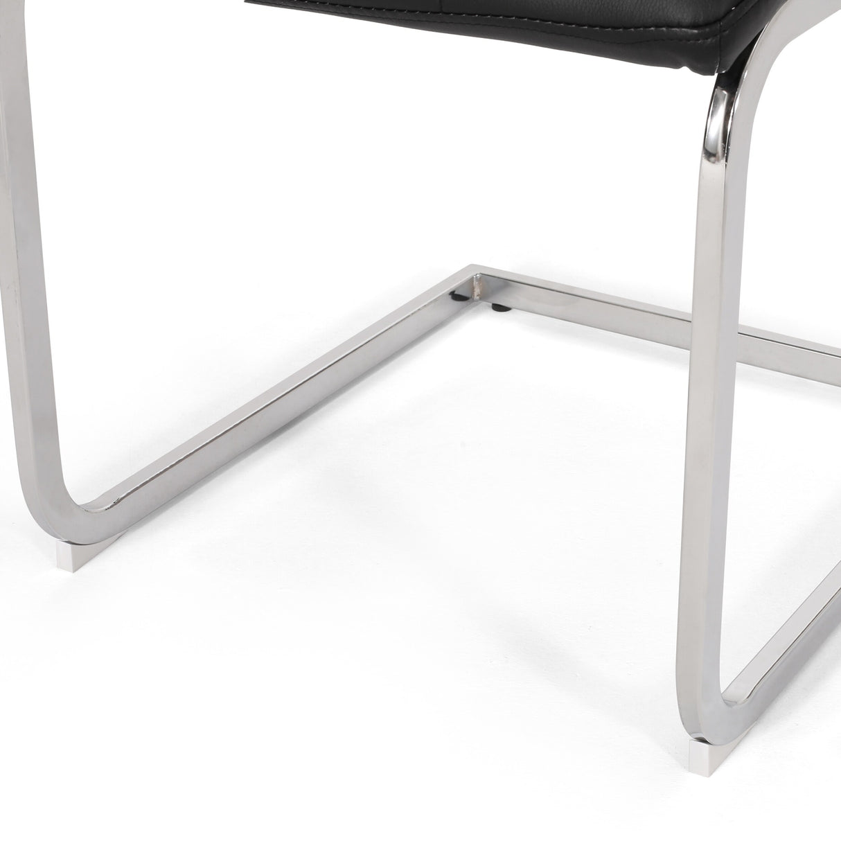 Vess Modern Faux Leather Waffle Stitch Dining Chairs (Set of 2) by Christopher Knight Home
