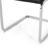 Vess Modern Faux Leather Waffle Stitch Dining Chairs (Set of 2) by Christopher Knight Home