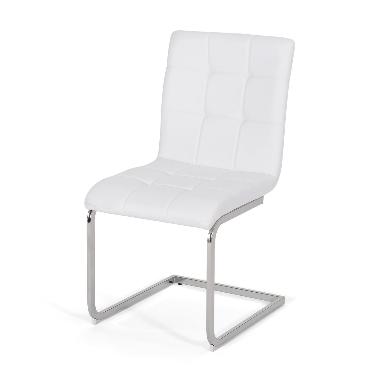 Vess Modern Faux Leather Waffle Stitch Dining Chairs (Set of 2) by Christopher Knight Home
