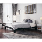 Vesta Black Metal Slatted Platform Bed