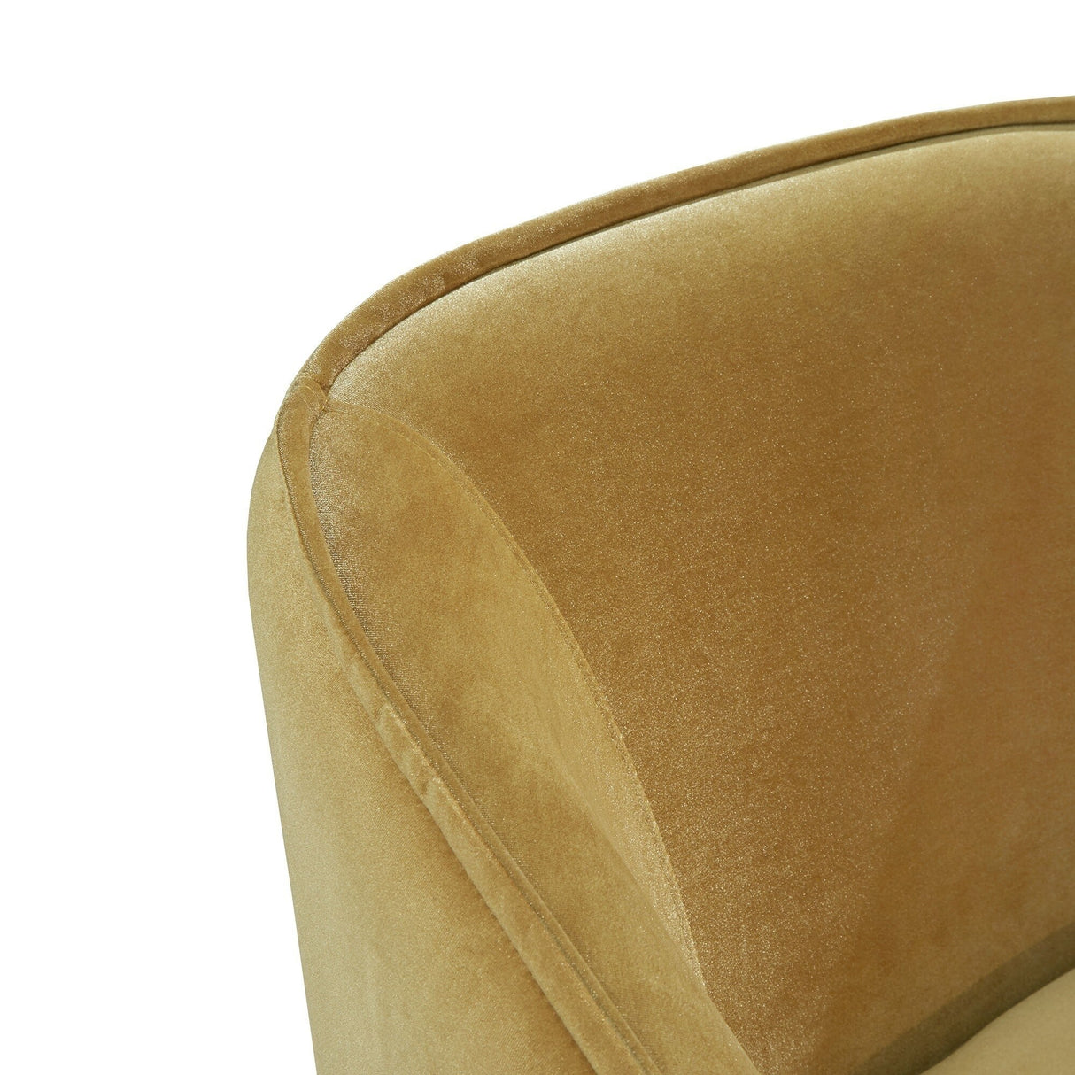 Vianne Velvet Curved Back Acrylic Leg Accent Chair by iNSPIRE Q Bold