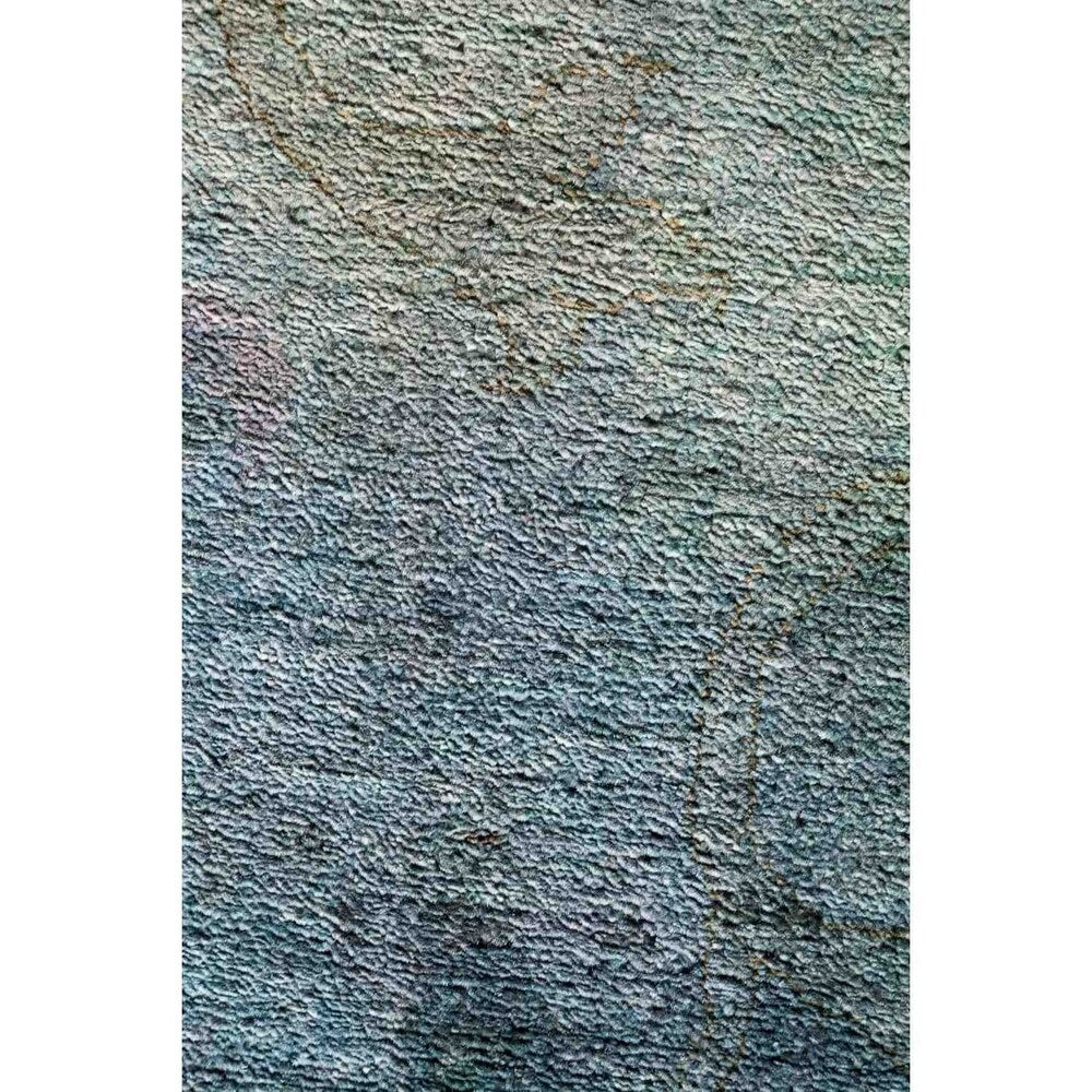 Contemporary Colorful One-of-a-Kind Hand-Knotted Area Rug - 12 x 15