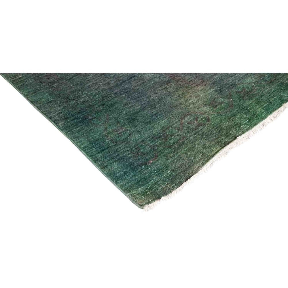 Contemporary Colorful One-of-a-Kind Hand-Knotted Area Rug - 12 x 15
