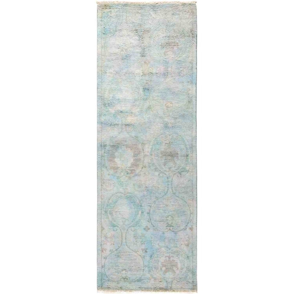 Vibrance, Hand Knotted Area Rug - 2' 7" x 7' 7" - 2'7" x 7'7" Runner