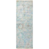 Vibrance, Hand Knotted Area Rug - 2' 7" x 7' 7" - 2'7" x 7'7" Runner