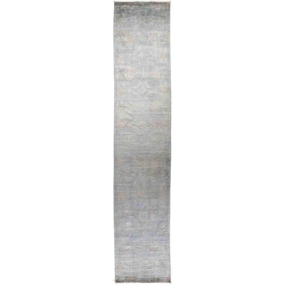 Vibrance, Hand Knotted Area Rug - 3' 1" x 16' 2" - 3'1" x 16'2" Runner/Surplus