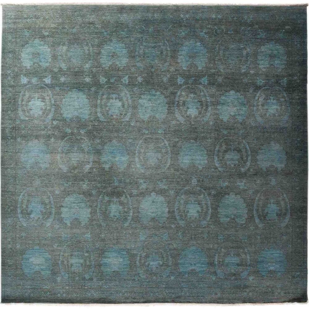 Vibrance, Hand Knotted Area Rug - 8' 10" x 9' 3" - 8'10" x 9'3"