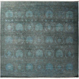 Vibrance, Hand Knotted Area Rug - 8' 10" x 9' 3" - 8'10" x 9'3"