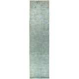 Vibrance Overdyed Blue Runner Rug - 3'2" x 14' Runner