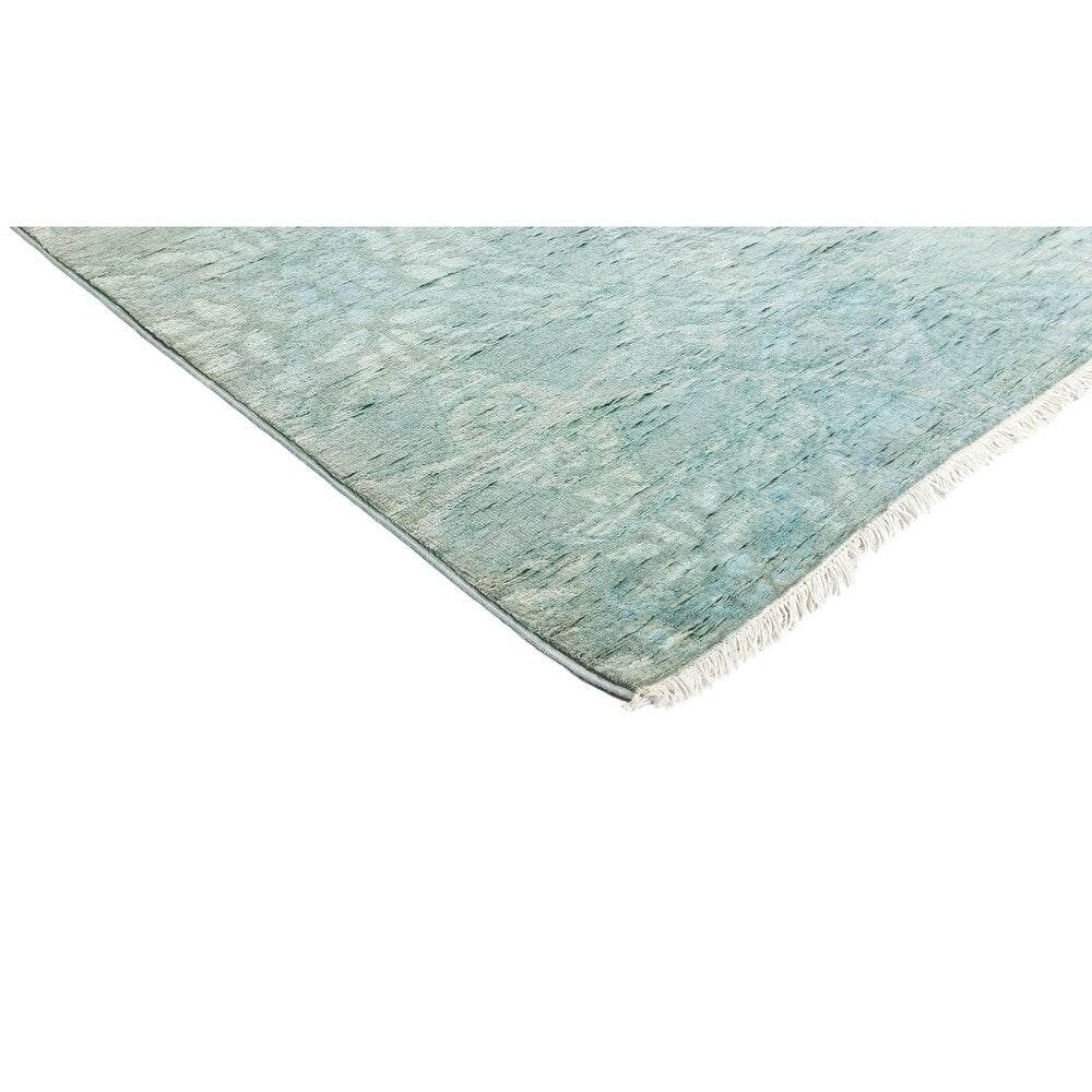 Vibrance Overdyed Blue Runner Rug - 3'2" x 14' Runner