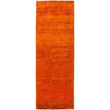 Vibrance Overdyed Orange Runner Rug - 3'1" x 8'4" Runner/Surplus