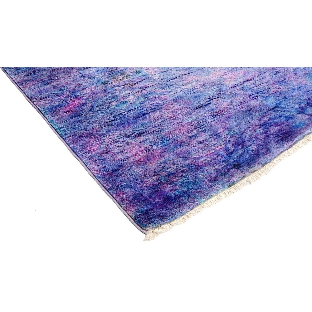 Contemporary Colorful One-of-a-Kind Hand-Knotted Area Rug - 4 x 6