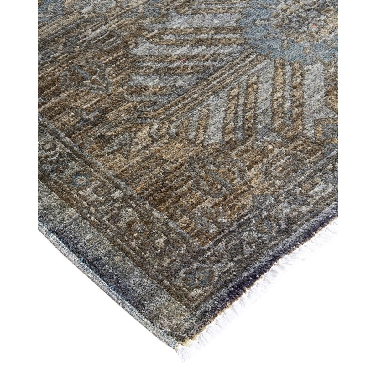 Vibrance, One-of-a-Kind Hand-Knotted Area Rug - Gray, 8' 3" x 10' 2" - 8' 3" x 10' 2"