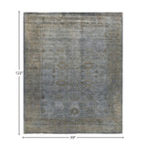 Vibrance, One-of-a-Kind Hand-Knotted Area Rug - Gray, 8' 3" x 10' 2" - 8' 3" x 10' 2"