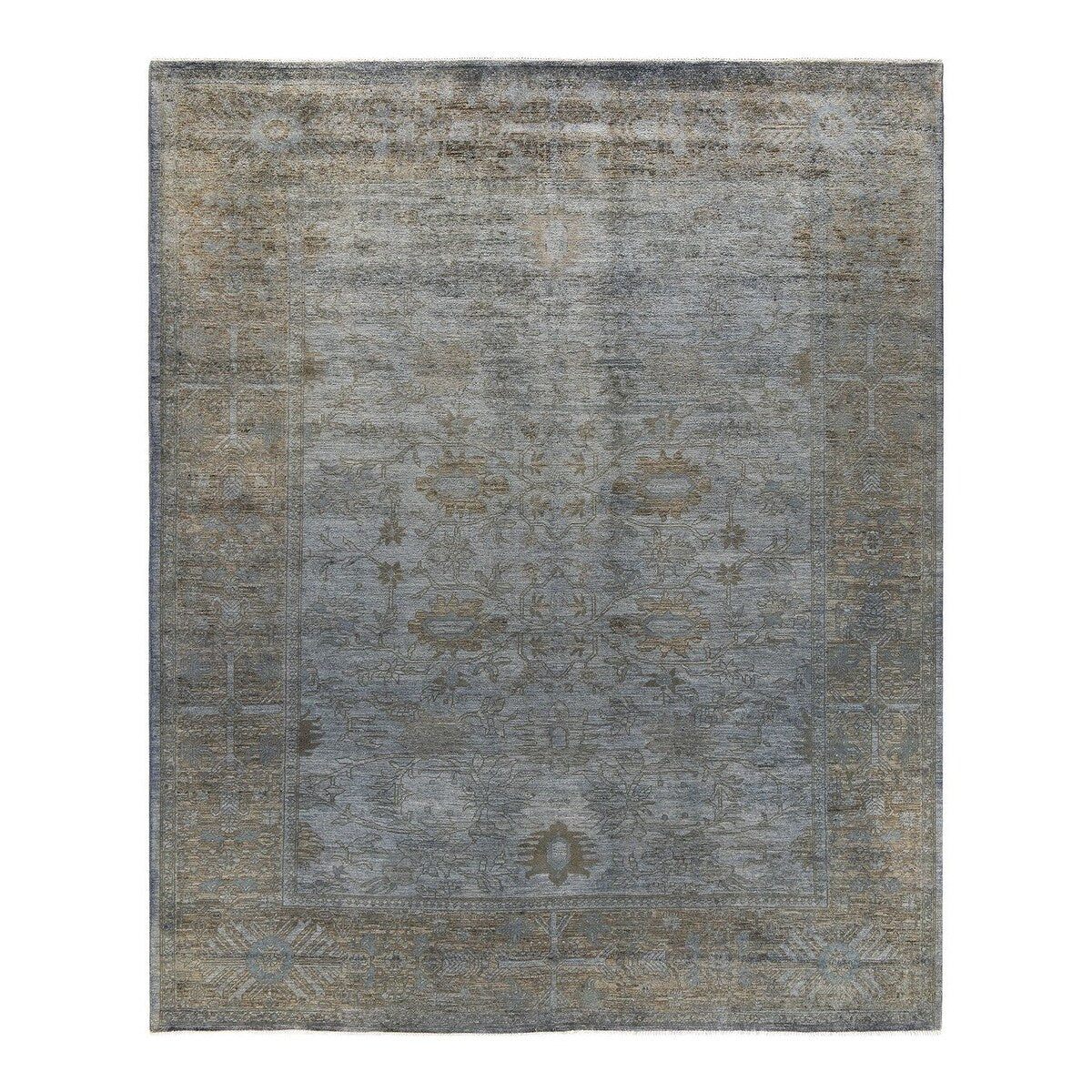 Vibrance, One-of-a-Kind Hand-Knotted Area Rug - Gray, 8' 3" x 10' 2" - 8' 3" x 10' 2"