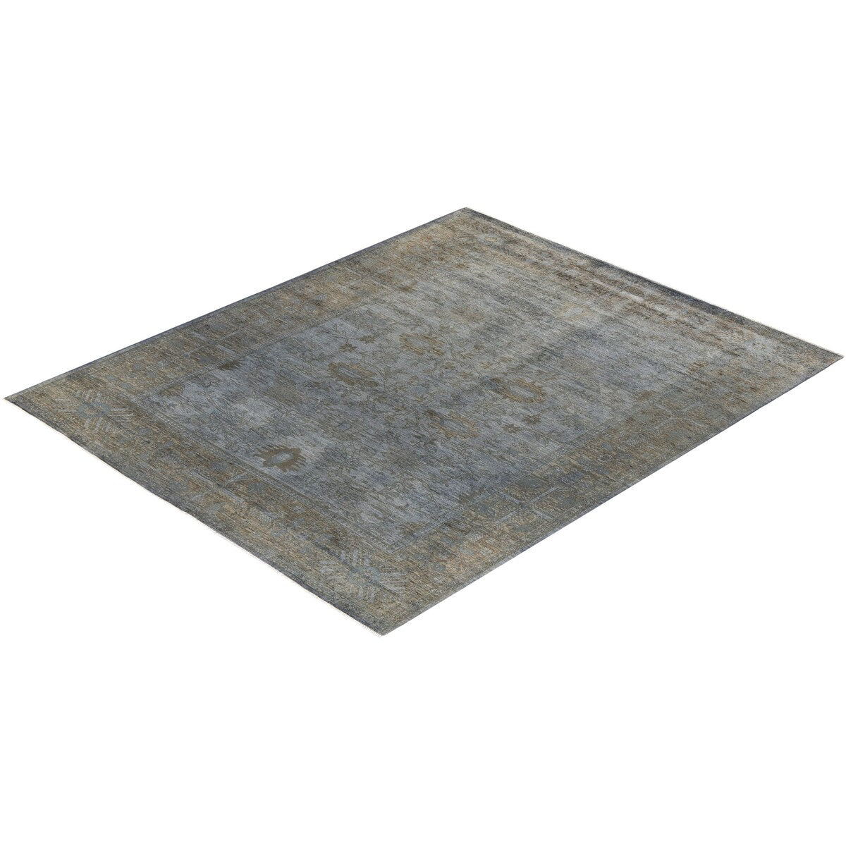 Vibrance, One-of-a-Kind Hand-Knotted Area Rug - Gray, 8' 3" x 10' 2" - 8' 3" x 10' 2"