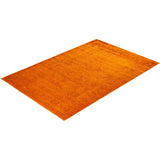Vibrance, One-of-a-Kind Hand-Knotted Area Rug - Orange, 6' 1" x 9' 0" - 6' 1" x 9' 0"