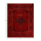 Vibrance, One-of-a-Kind Hand-Knotted Area Rug - Red, 8' 1" x 10' 5" - 8' 1" x 10' 5"
