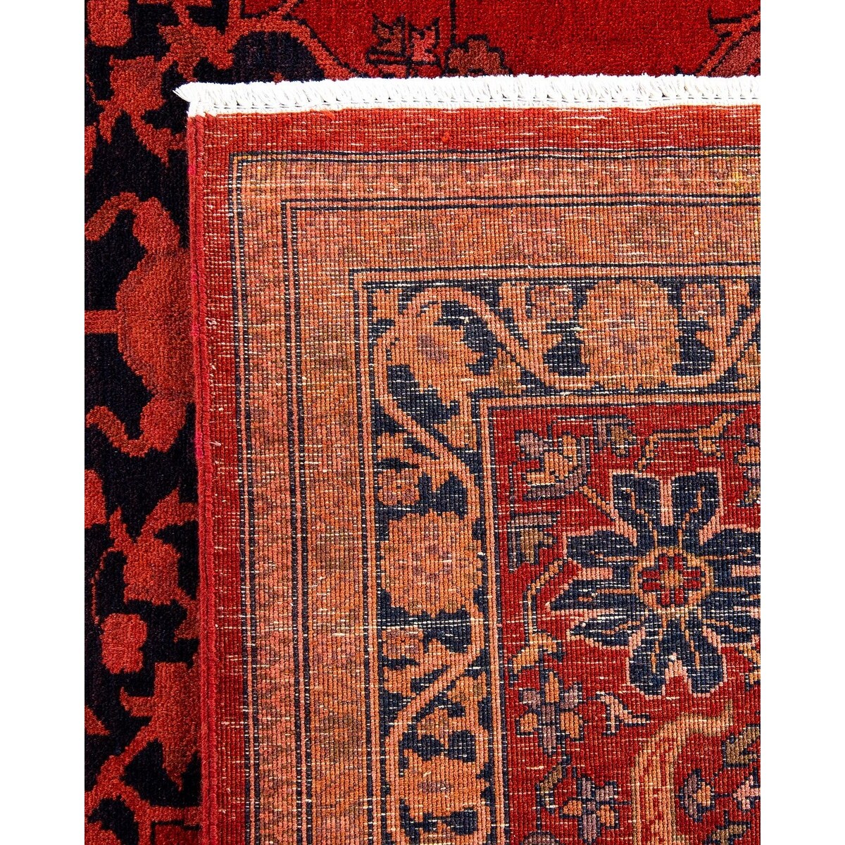 Vibrance, One-of-a-Kind Hand-Knotted Area Rug - Red, 8' 1" x 10' 5" - 8' 1" x 10' 5"