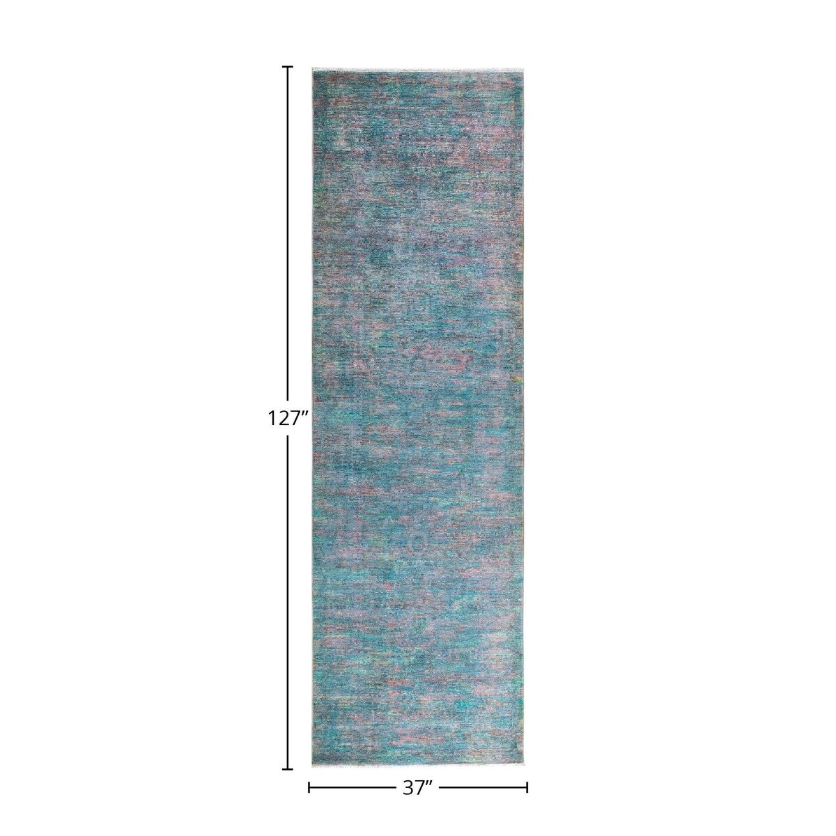Vibrance, One-of-a-Kind Hand-Knotted Runner Rug - Multi, 3' 1" x 10' 7" - 3' 1" x 10' 7"