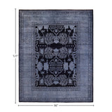 Vibrance, One-of-a-Kind Handmade Area Rug - Black, 8' 0" x 10' 1" - 8' 0" x 10' 1"