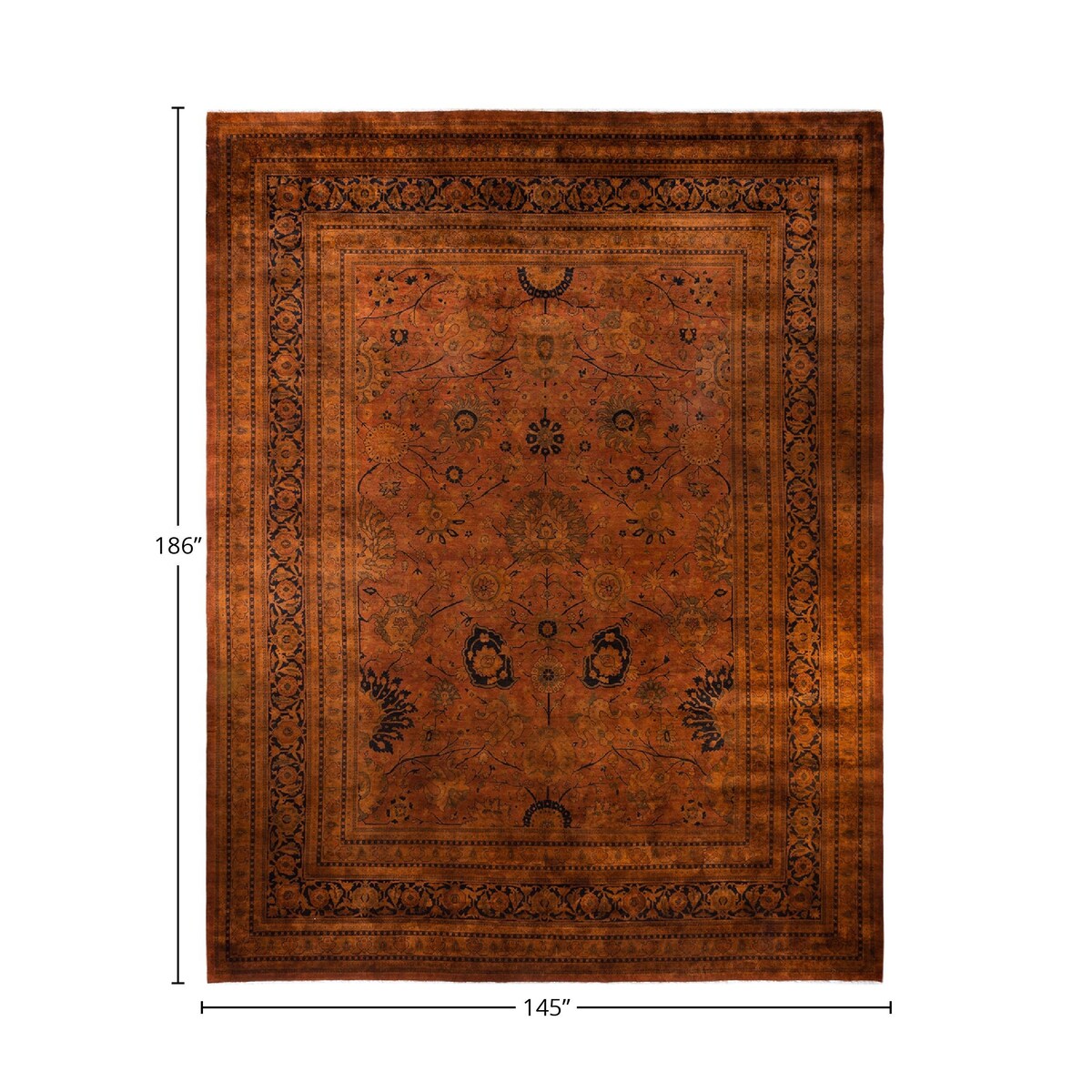 Vibrance, One-of-a-Kind Handmade Area Rug - Pink, 15' 6" x 12' 1" - 15' 6" x 12' 1"