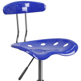Vibrant Chrome Tractor Seat Drafting Stool