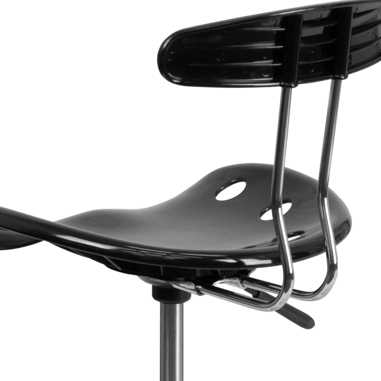 Vibrant Chrome Tractor Seat Drafting Stool