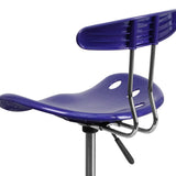 Vibrant Chrome Tractor Seat Drafting Stool