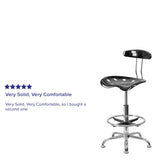Vibrant Chrome Tractor Seat Drafting Stool