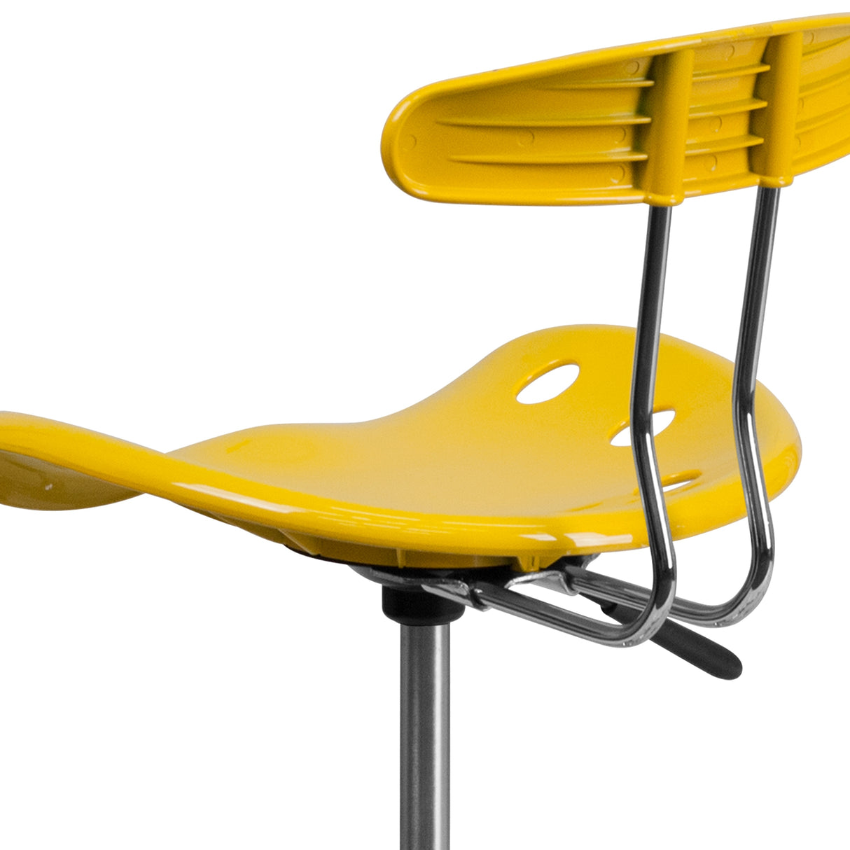 Vibrant Chrome Tractor Seat Drafting Stool