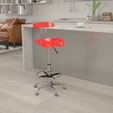 Vibrant Chrome Tractor Seat Drafting Stool