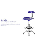 Vibrant Chrome Tractor Seat Drafting Stool