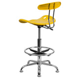 Vibrant Chrome Tractor Seat Drafting Stool