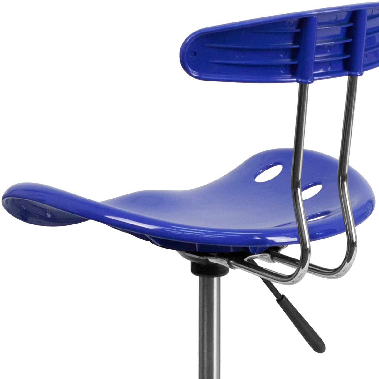 Vibrant Chrome Tractor Seat Drafting Stool