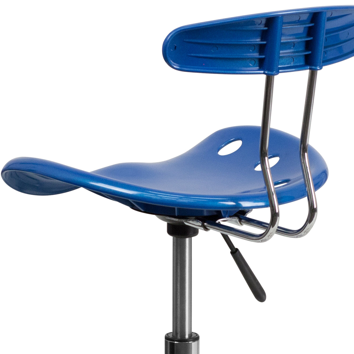 Vibrant Chrome Tractor Seat Drafting Stool