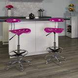 Vibrant Chrome Tractor Seat Drafting Stool