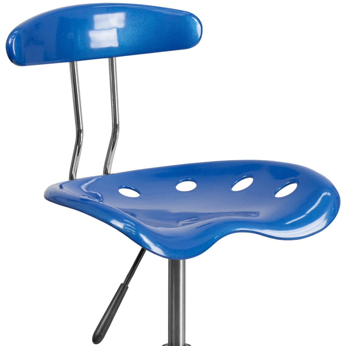 Vibrant Chrome Tractor Seat Drafting Stool