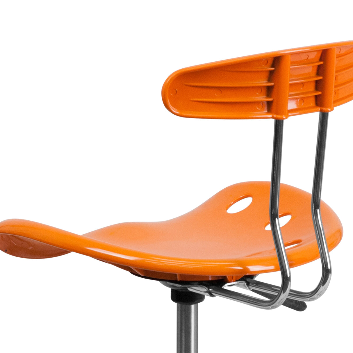 Vibrant Chrome Tractor Seat Drafting Stool