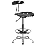 Vibrant Chrome Tractor Seat Drafting Stool