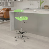 Vibrant Chrome Tractor Seat Drafting Stool