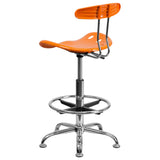 Vibrant Chrome Tractor Seat Drafting Stool